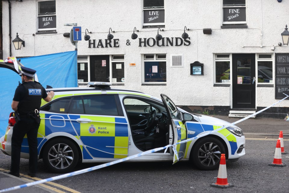 A cordon remained in place on Tuesday morning