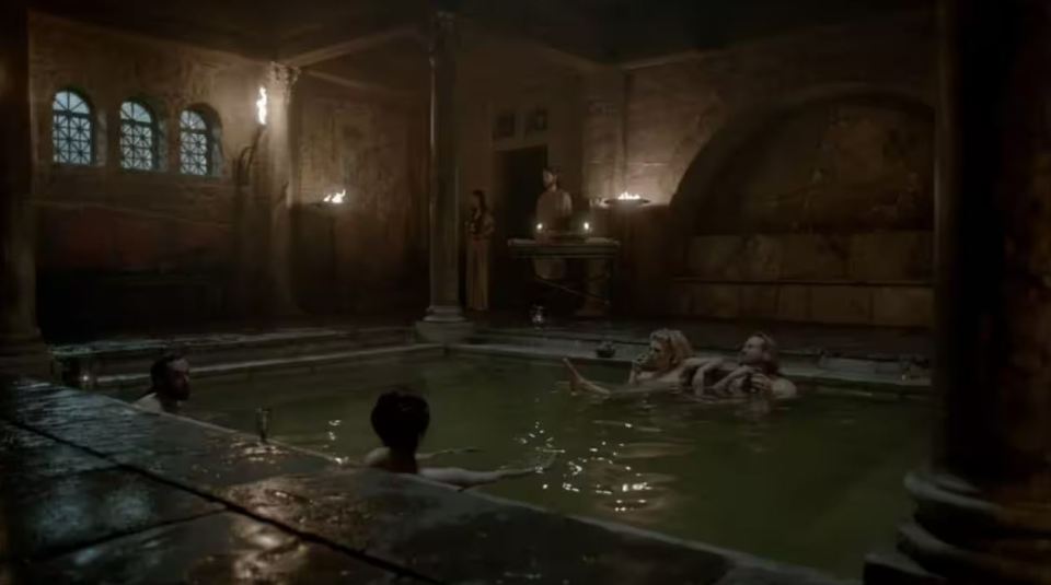 The King and Lagertha certainly added extra steam to the hot tub in one scene