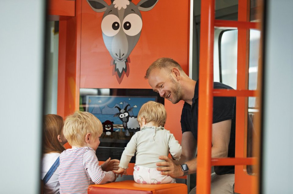 The carriages also have plenty of space for pushchairs and luggage, and they're close to changing tables too