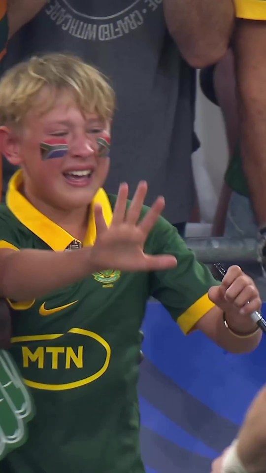 The young fan was left in tears