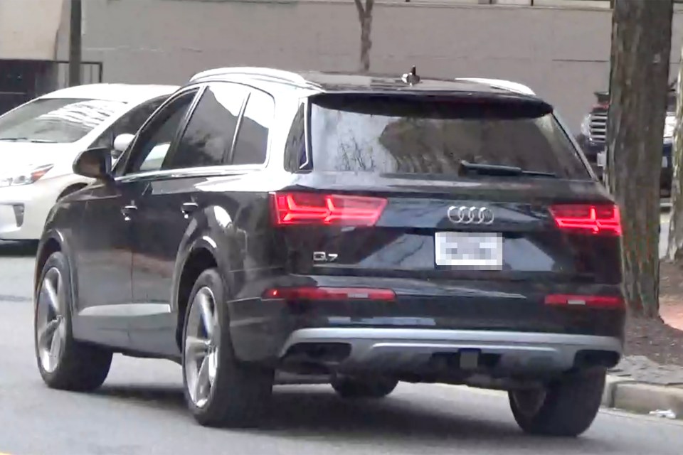 Coleen Rooney was spotted leaving a parking garage in the Audi Q7 in the US  in 2019