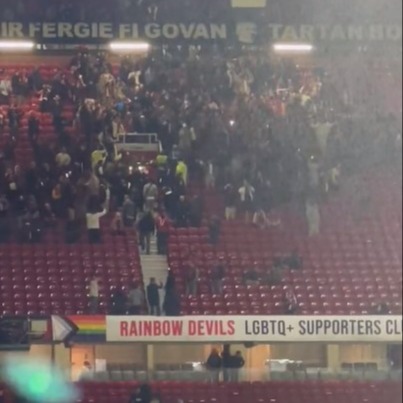 Galatasaray fans infiltrated the home end of Old Trafford on Tuesday