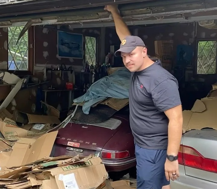 Peter Kaczynski rescued his neighbour's iconic Porsche after spotting it seven years ago