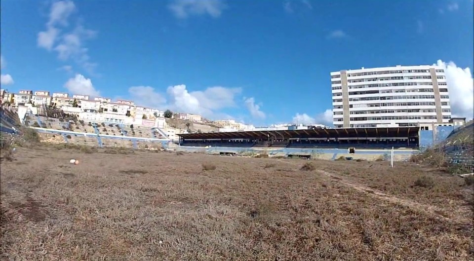 The stands began to rot and grass died after being abandoned for a decade