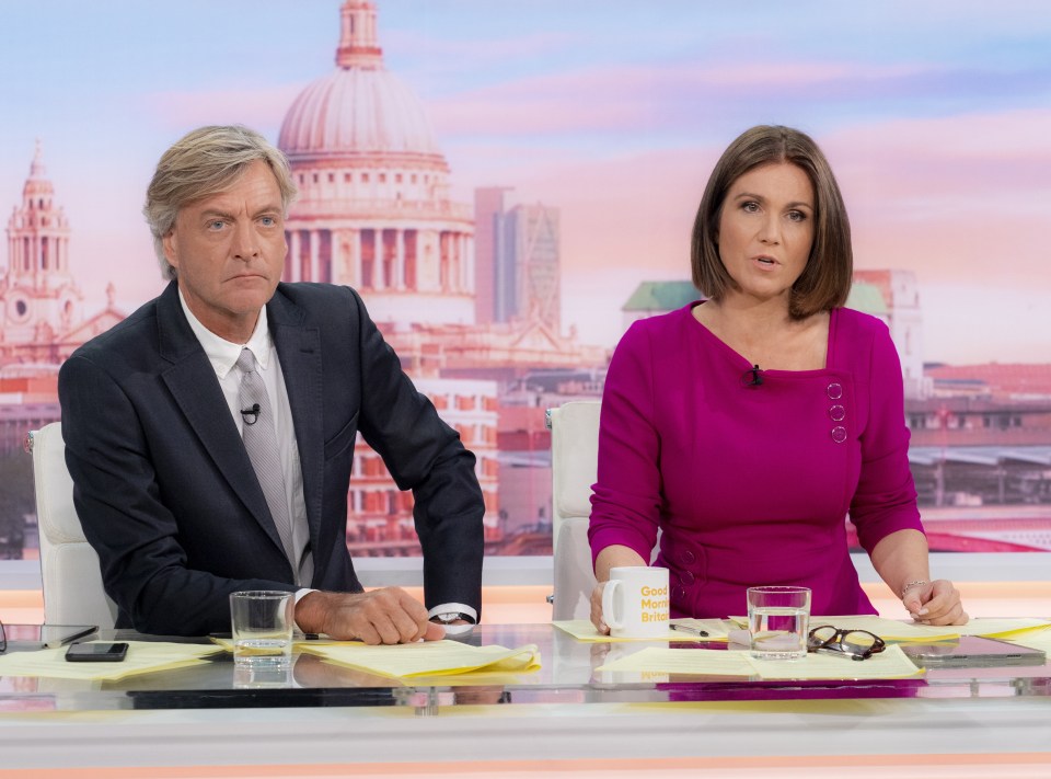 It came after Richard, who regularly presents with Susanna Reid, was hit with over 2,000 Ofcom complaints