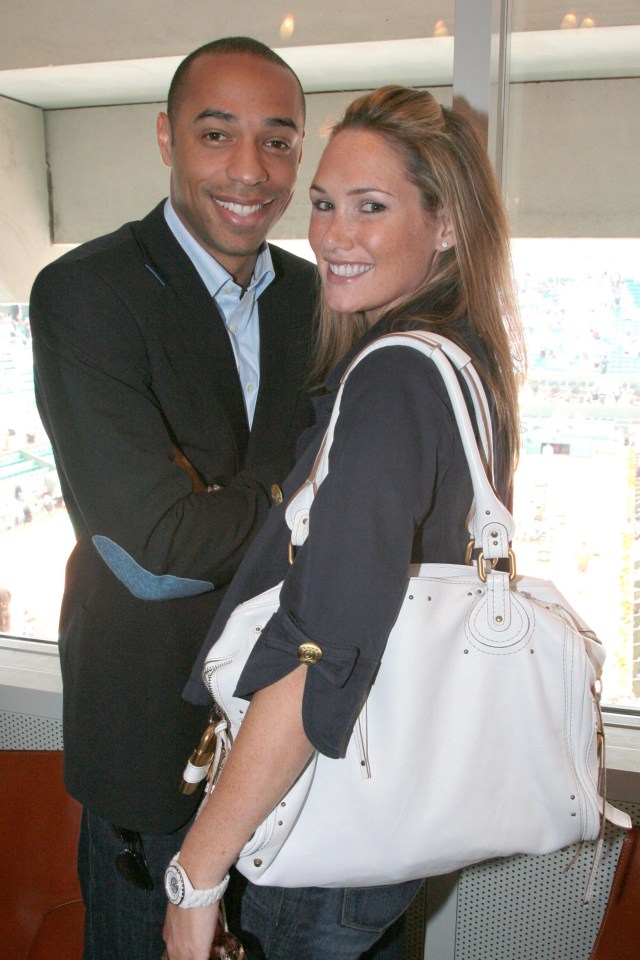 10/06/2007: Thierry Henry and Nicole Merry attend the 2007 French Open (Roland Garros) tennis tournament in Paris, France. .Credit: Angeli/GoffPhotos.com Ref: KGC-60/121807.UK Sales Only