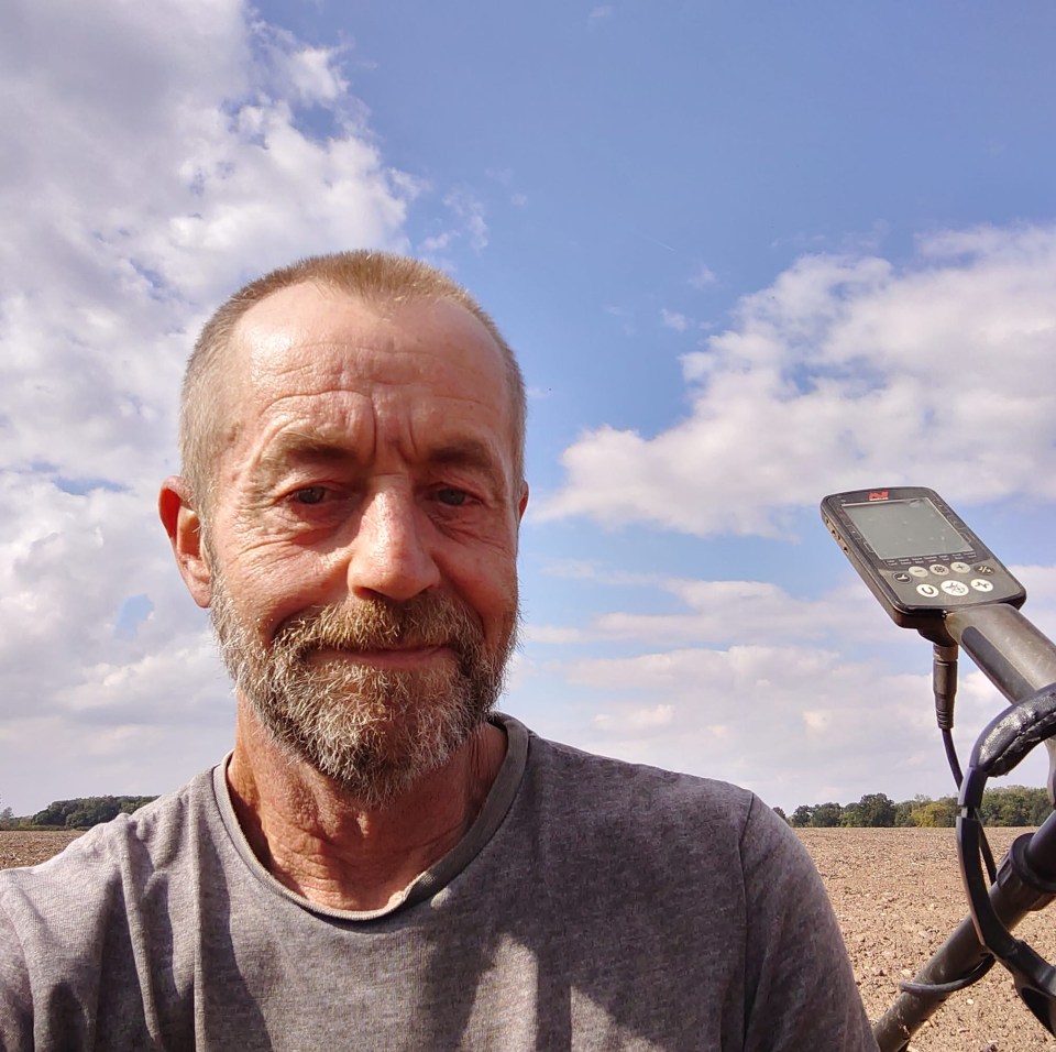 Rob Thompson found the coins 500 years after they were buried