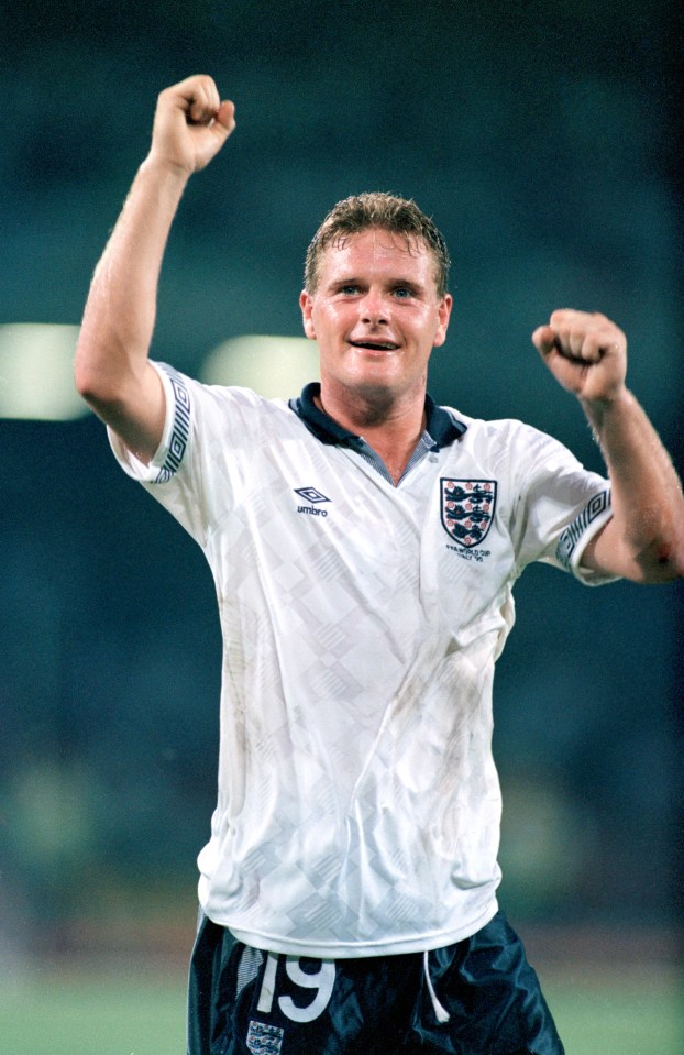 Paul Gascoigne is also on the list