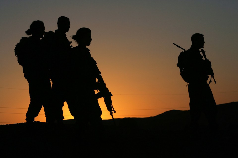 A commander in the Israeli army’s Caracal battalion and her troops