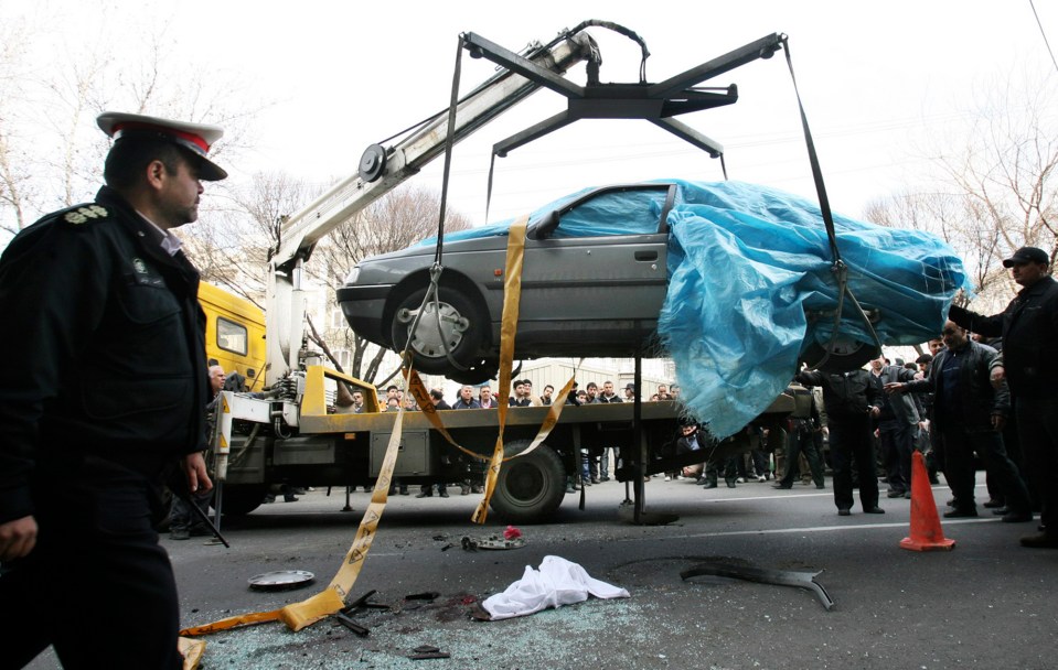 Mostafa Ahmadi Roshan died after a magnetic bomb was stuck on the side of his car