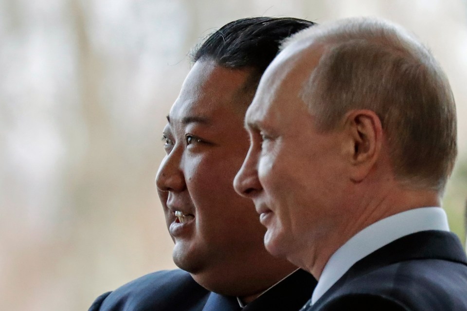 Putin has been getting cosy with Kim Jong-un as the West fears a weapons deal is on the cards