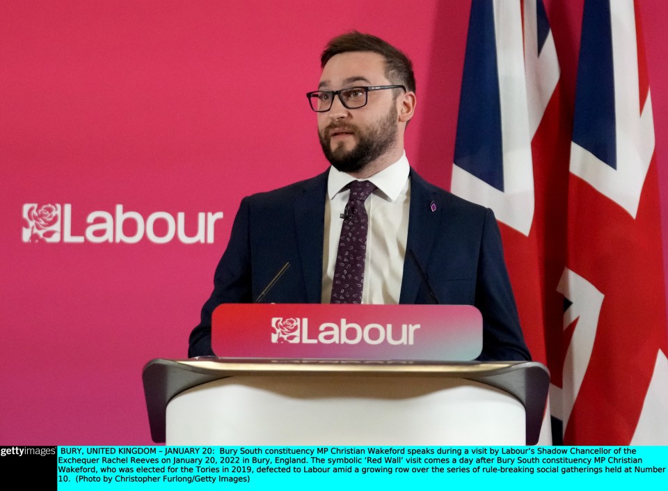 Bury South Labour MP Christian Wakeford