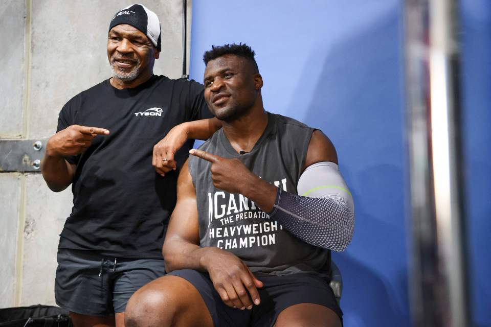 Mike Tyson has been helping Ngannou prepare for the fight