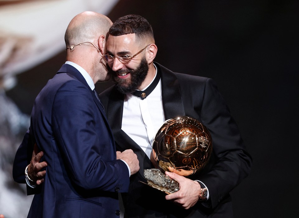 Karim Benzema won the prestigious award last year