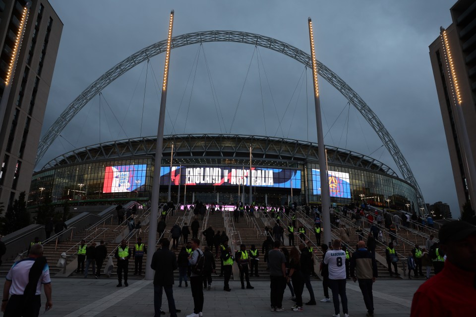 The FA failed to light up the Wembley Arch in Israel’s colours before England’s friendly with Australia on Friday