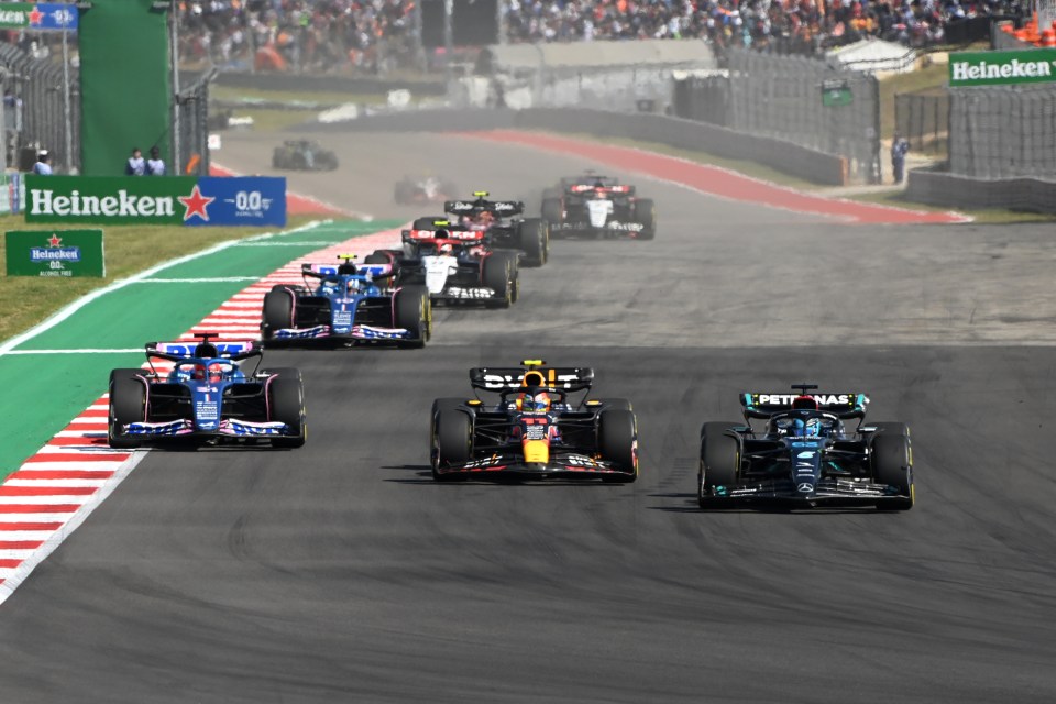 A thrilling race saw Hamilton put the pressure on his rivals