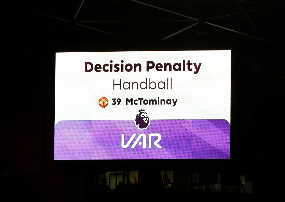 After lengthy VAR check a penalty was awarded to Sheffield United