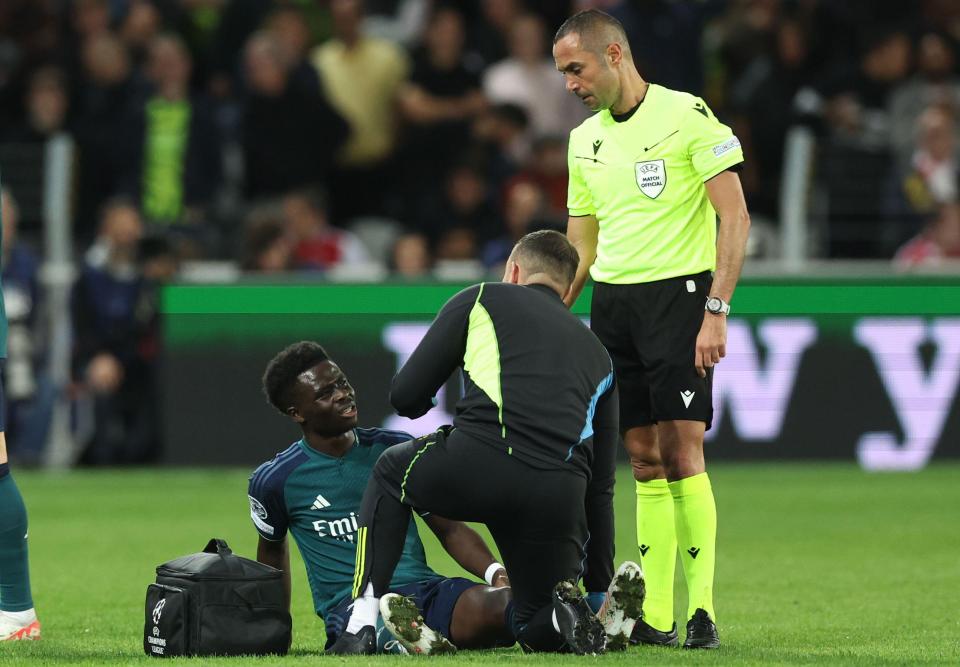 Bukayo Saka has also been included in the squad - despite suffering an injury midweek