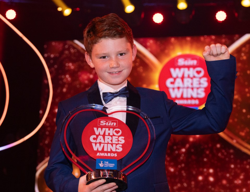 Harry won our Young Hero award last month for his charity fund-raising efforts