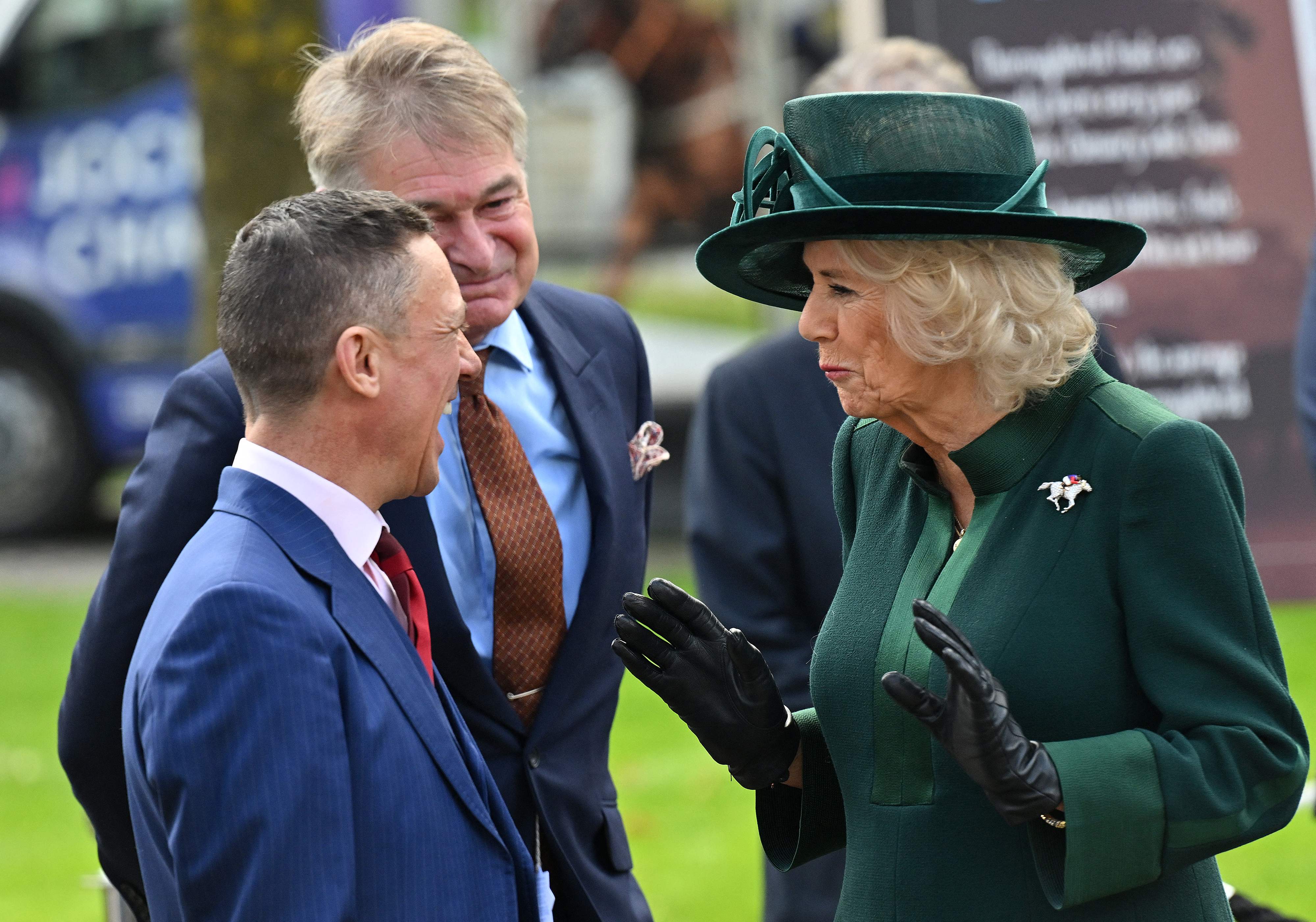 The Queen Consort paid a touching tribute to the late Queen by wearing a badge that had been gifted to her on her 90th birthday