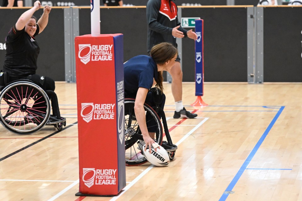 Kate scores a try at Allam Sports Centre