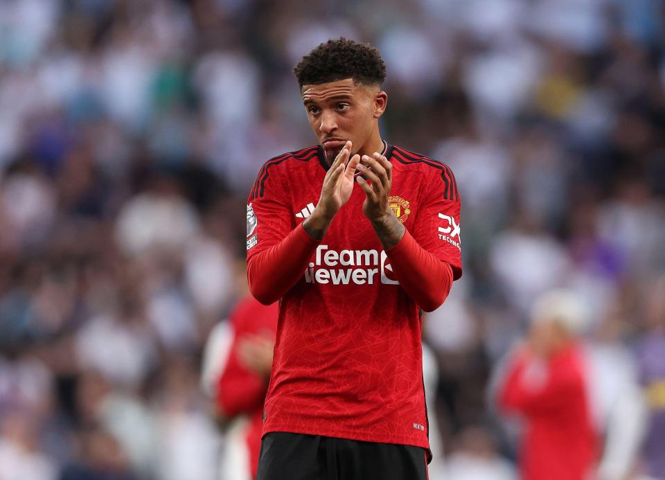 Fans thought it was Jadon Sancho returning