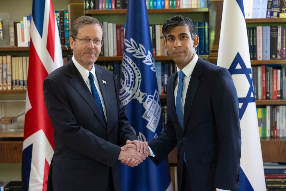 Rishi Sunak met the President of Israel Isaac Herzog yesterday