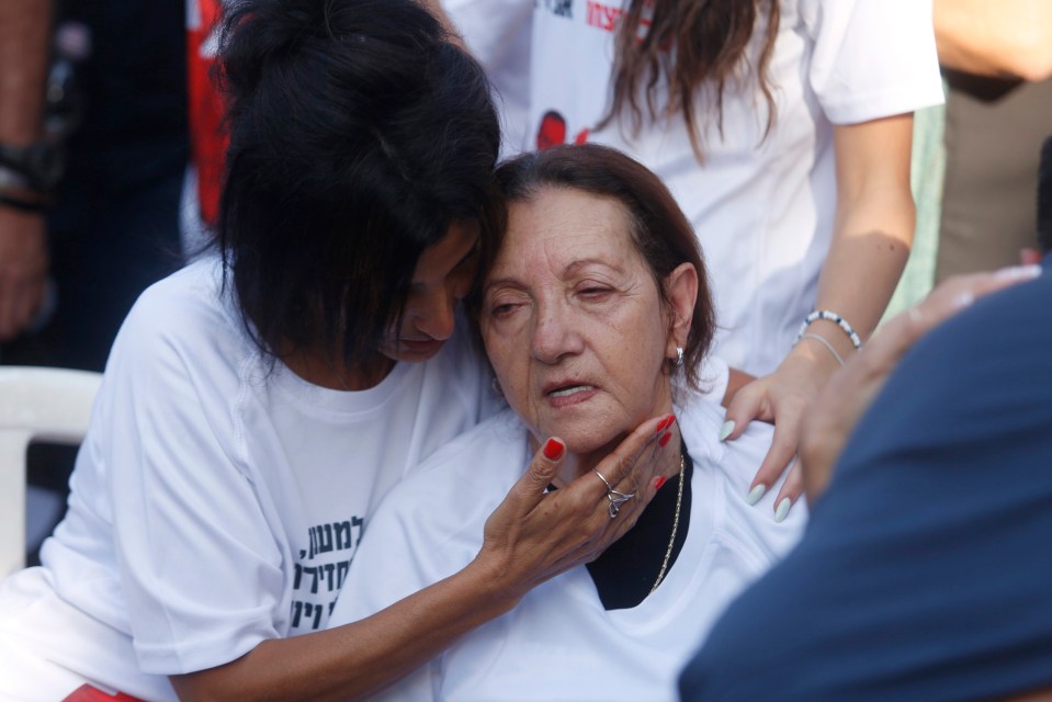 Friends and family gathered in troves today to say goodbye to the British-Israeli family