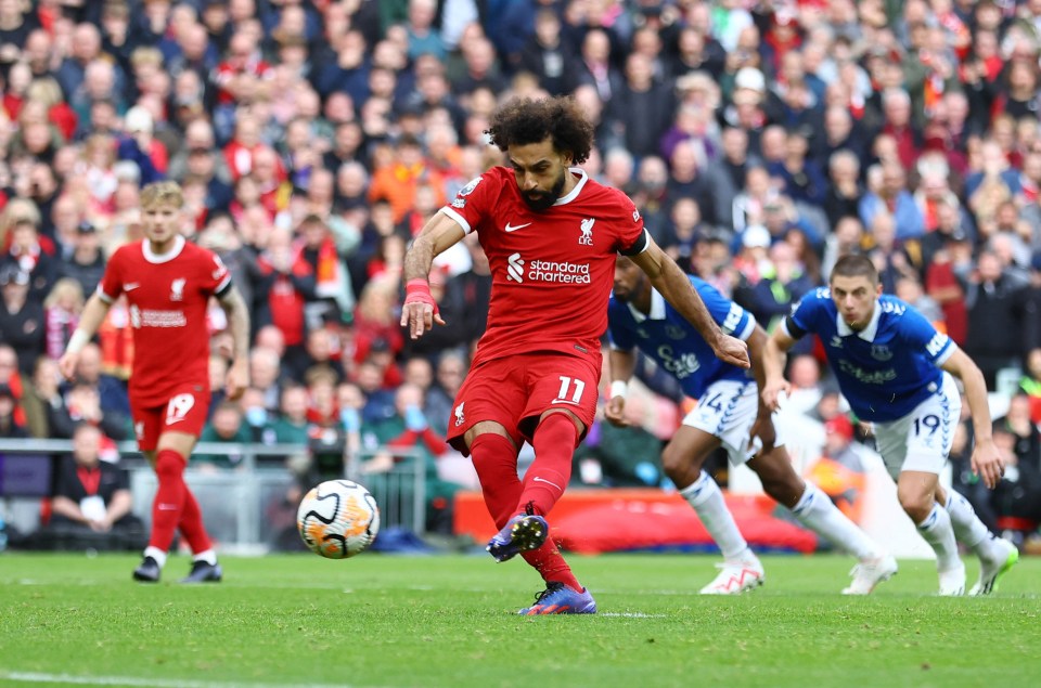 Mohamed Salah seemed to reluctantly make his team of the week