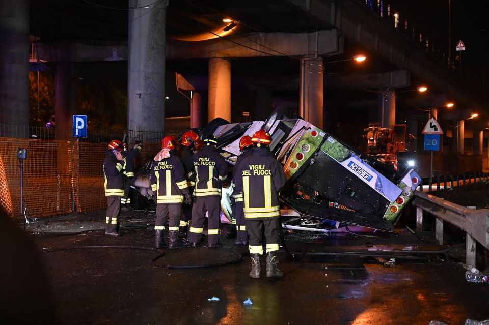 The driver was among the victims of the crash in Mestre station