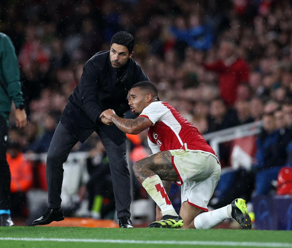 Arteta poached Gabriel Jesus from his former side