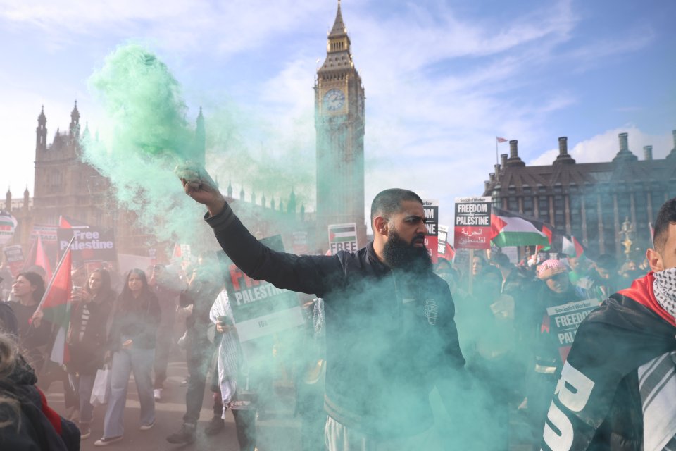 Protests in London were mirrored in major cities around Britain