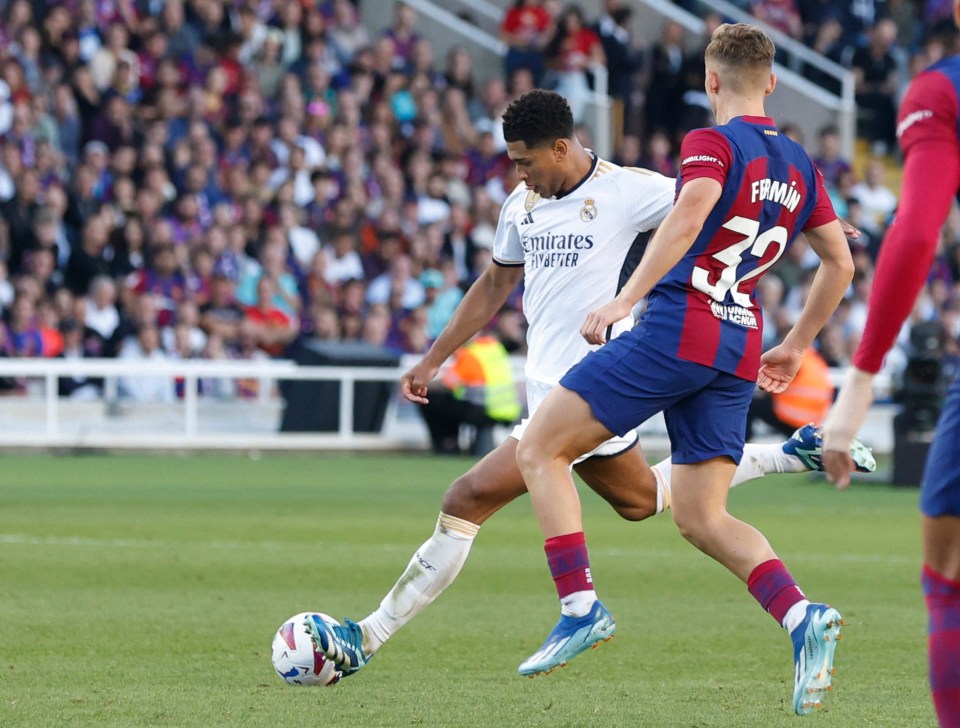 Jude Bellingham levelled the scores in El Clasico with a second-half screamer