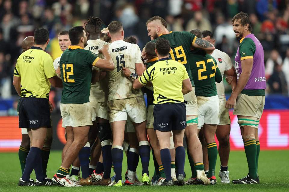 Tempers flared as South Africa booked their spot in the World Cup final