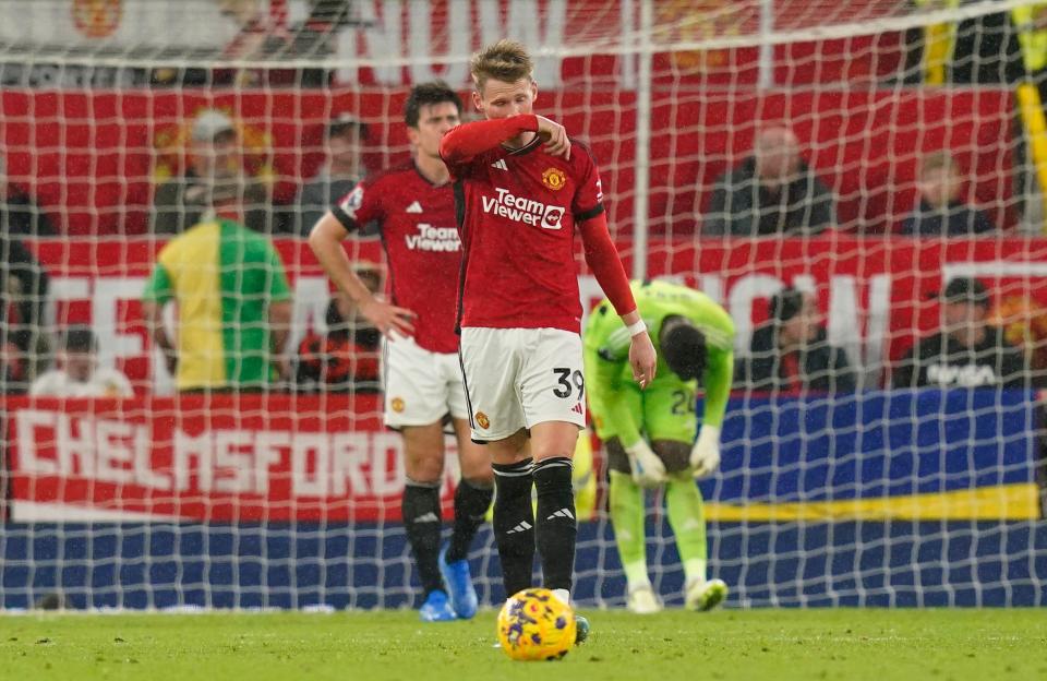 The Red Devils suffered a 3-0 defeat to City - their FIFTH league loss of the season