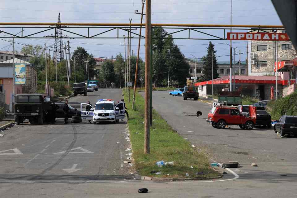 New police checkpoints outside the city