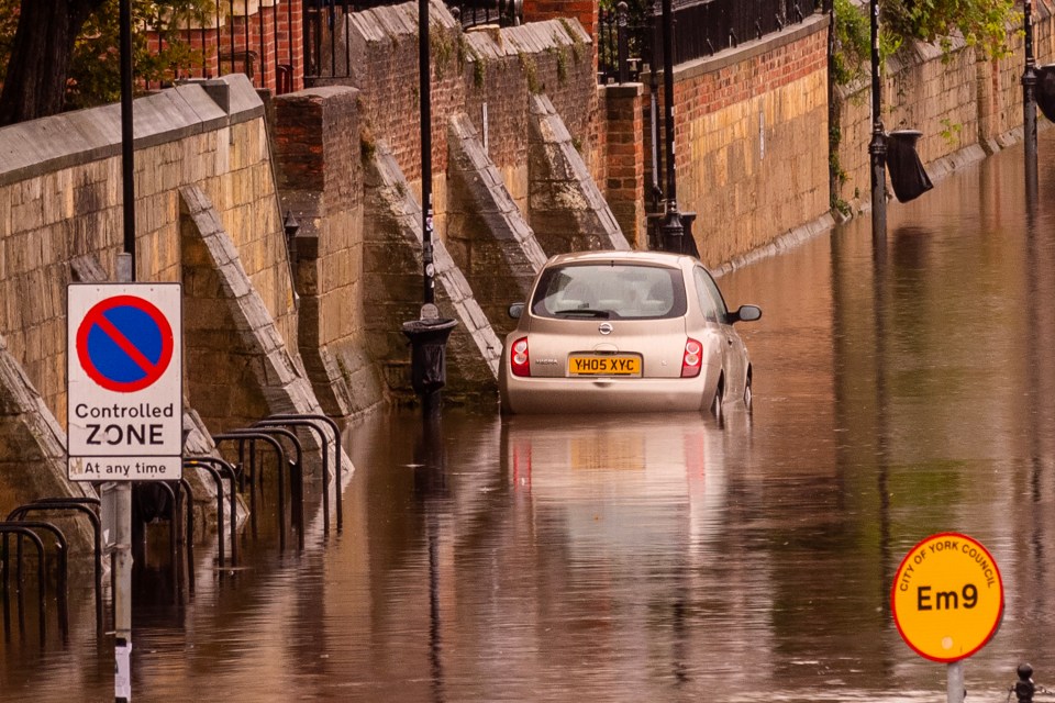 The River Ouse has broken its banks in York