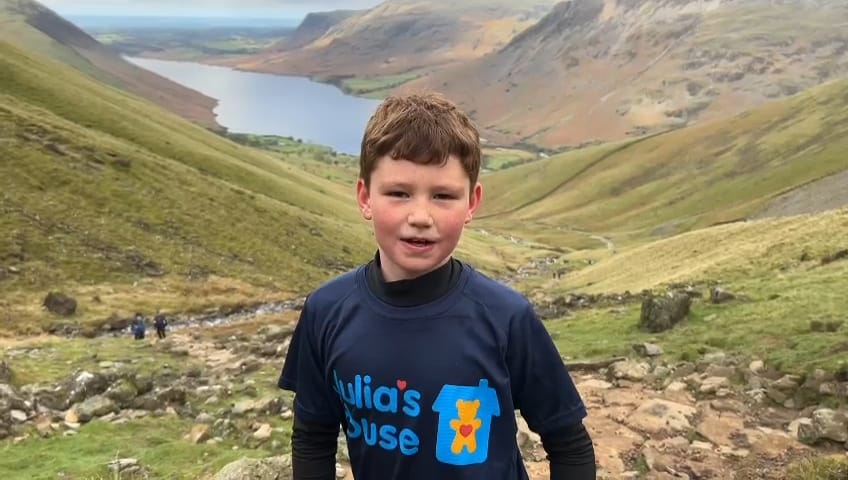 Harry climbed Scafell Pike, Ben Nevis and Snowdon despite Storm Babet