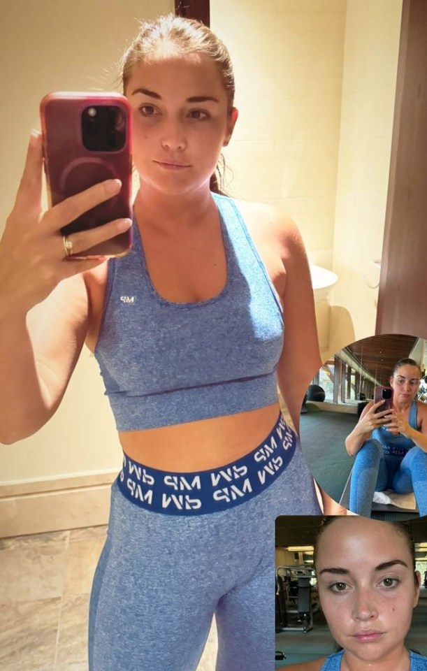 Jacquline posted snaps from the gym ahead of her return to EastEnders