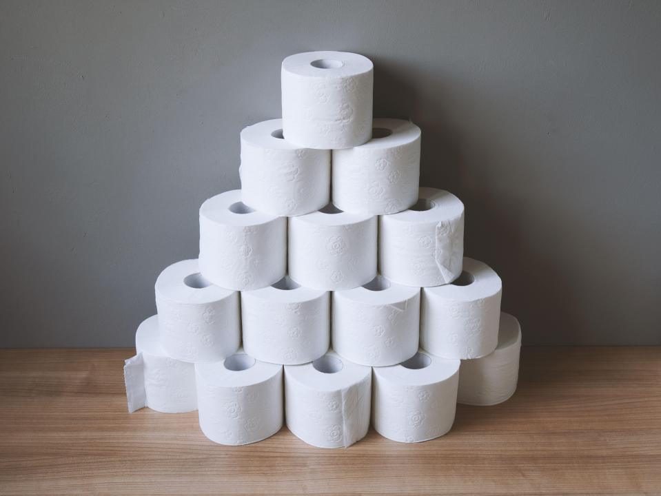 The first actual loo roll arrived in America in the 19th century, and it took until the 1950s until coloured toilet paper was sold