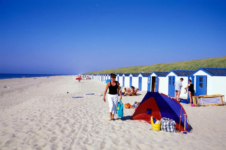 Den Koog is one of the more popular beaches with holidaymakers