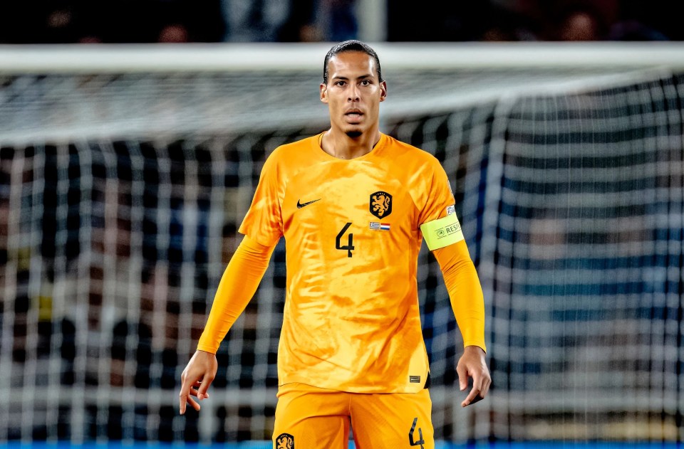 Liverpool star Virgil van Dijk blasted the pitch at OPAP Arena in Greece