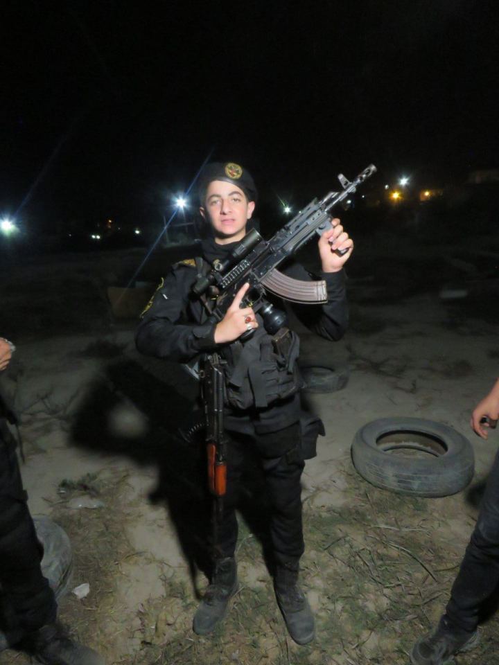 A youngster brandishes a weapon in images and video circulated