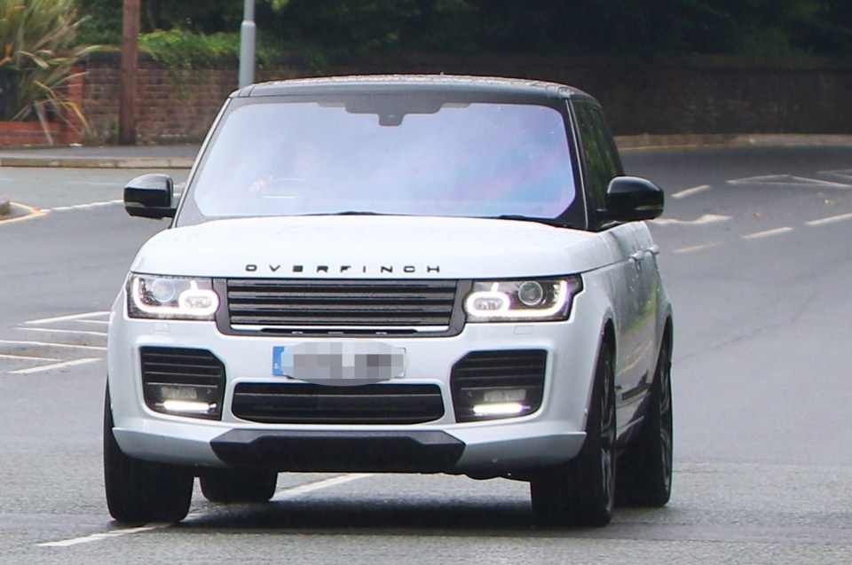 Coleen Rooney was seen riding her Range Rover in 2017