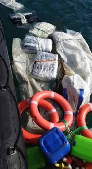 The package contained £1million worth of cocaine