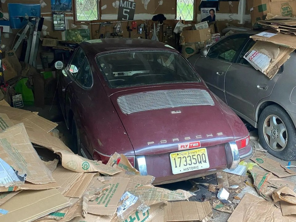 He discovered the gorgeous classic buried under cardboard boxes