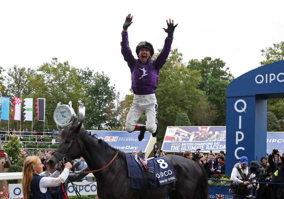 The final flying dismount – Dettori wins his last race at Ascot