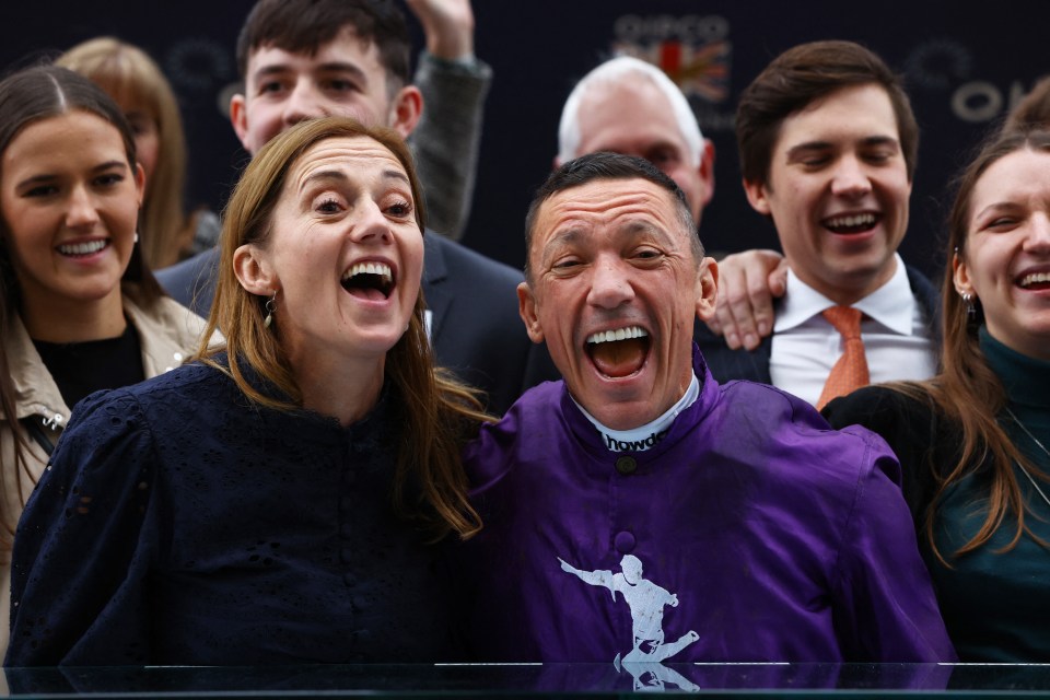 Dettori and loyal wife Catherine celebrate after he won his final ever race at Ascot