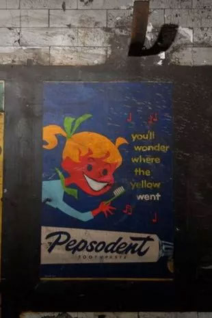 Another poster was for Pepsodent toothpaste