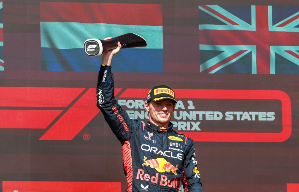 Verstappen took his tally to 15 wins in Texas